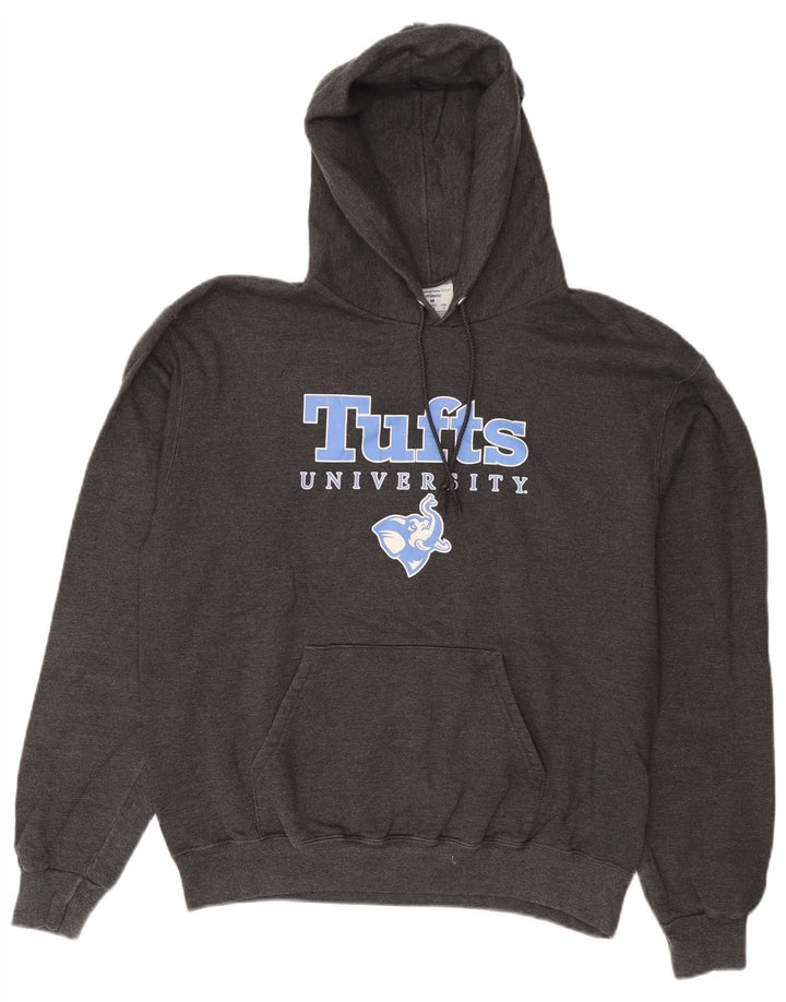 Champion Herre Tufts University Graphic Hoodie Jumper Medium Grå