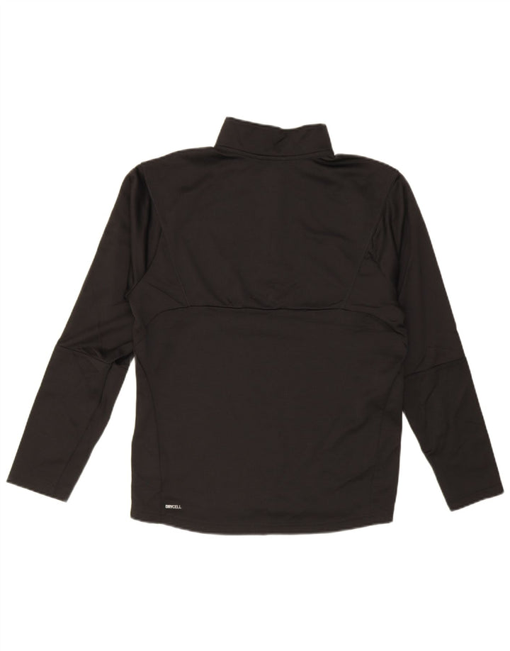 Puma Herre AS Gatineau Grafisk Zip Neck Pullover Træningsdragt Top Lille Sort