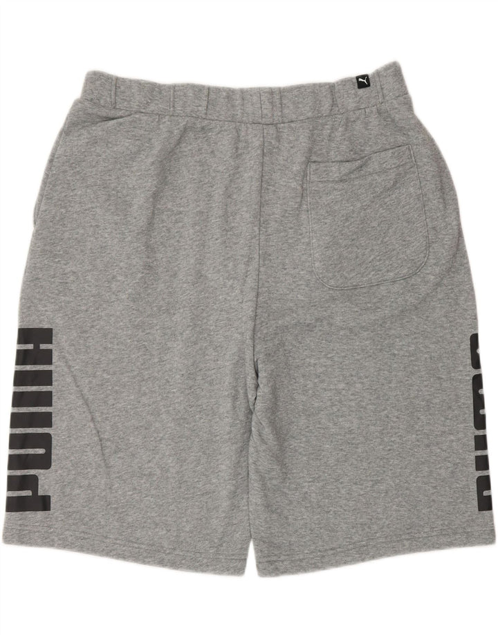 Puma Herre grafiske sportsshorts, store grå flækkede