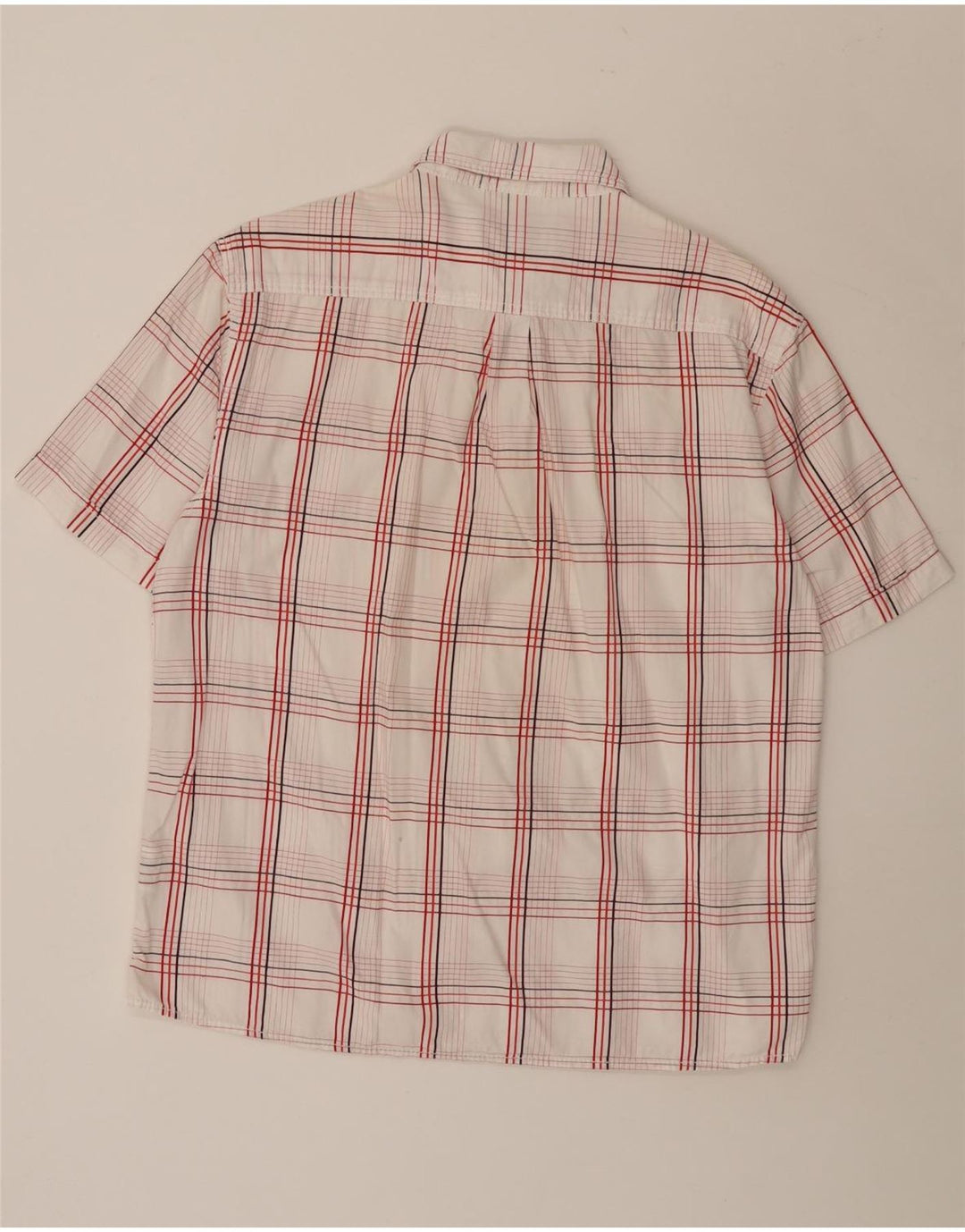 Wrangler kortærmet herreskjorte XL Hvid ternet bomuld