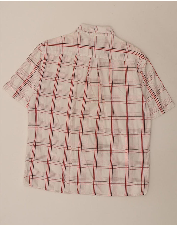 Wrangler kortærmet herreskjorte XL Hvid ternet bomuld