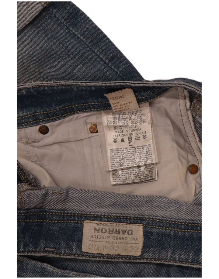 Diesel Herre Darron Tapered Denim Shorts W32 Medium Blue Bomuld