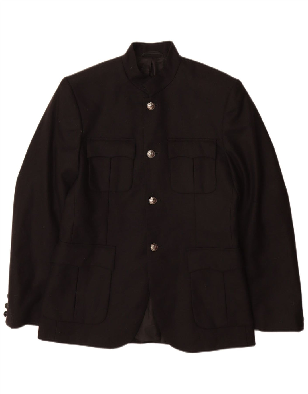 French Connection Herre Utility Jacket UK 38 Medium Black Wool