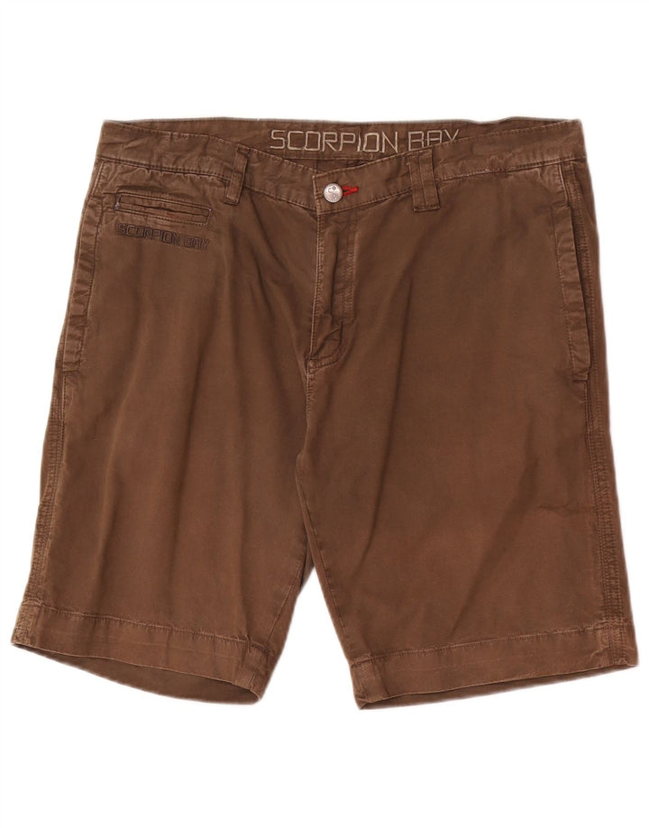 Scorpion Bay Herre Regular Chino Shorts W33 Medium Brown Bomuld