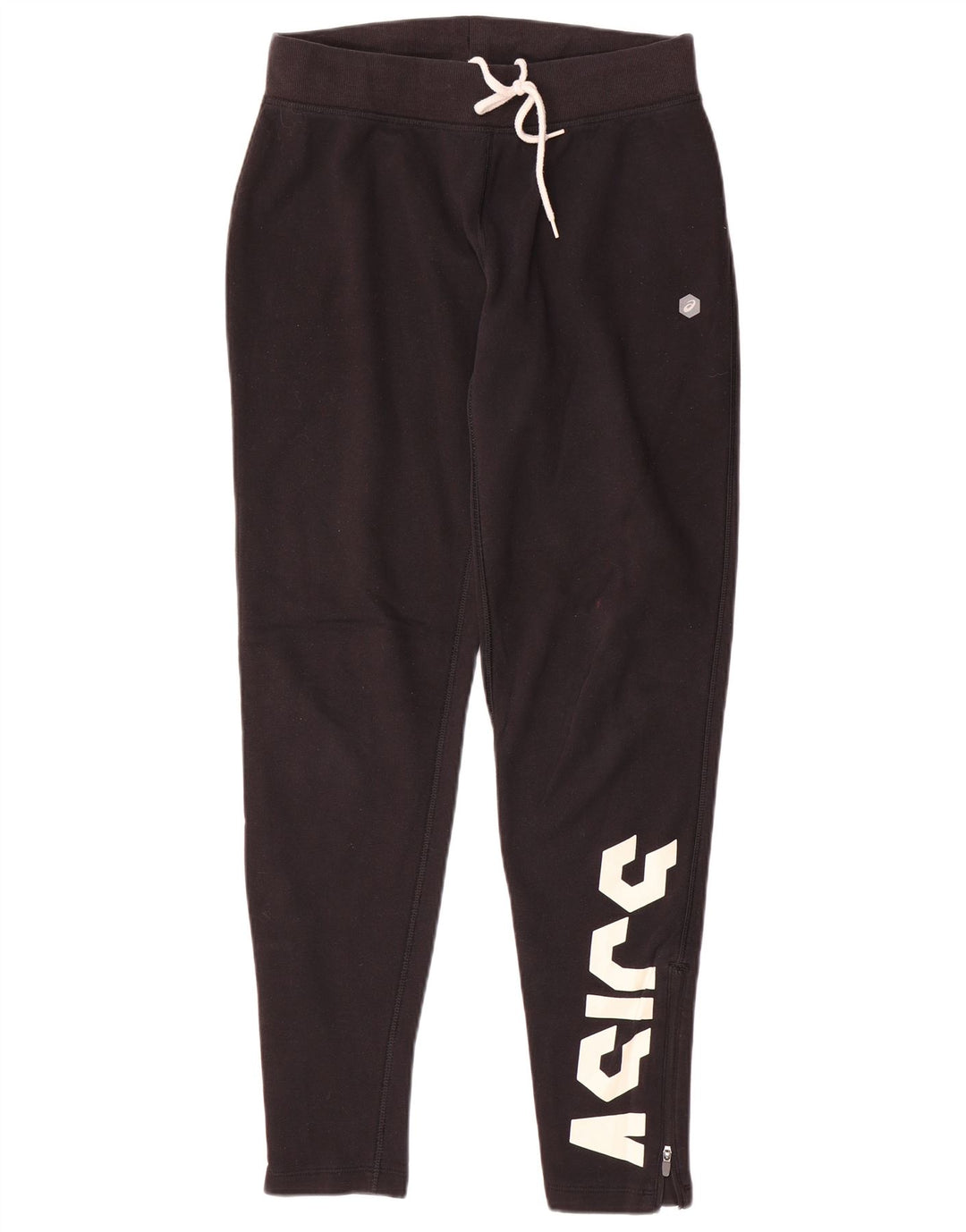 Asics Womens Graphic Tracksuit Trousers UK 14 Medium Black