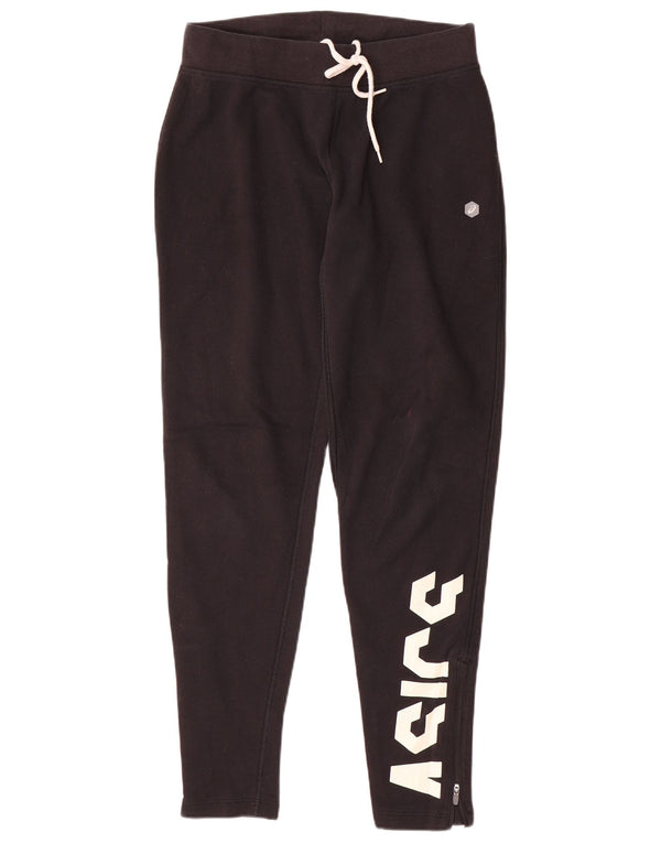 Asics Womens Graphic Tracksuit Trousers UK 14 Medium Black