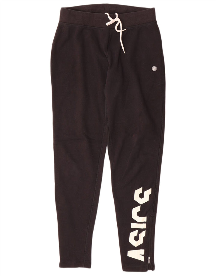 Asics Womens Graphic Tracksuit Trousers UK 14 Medium Black