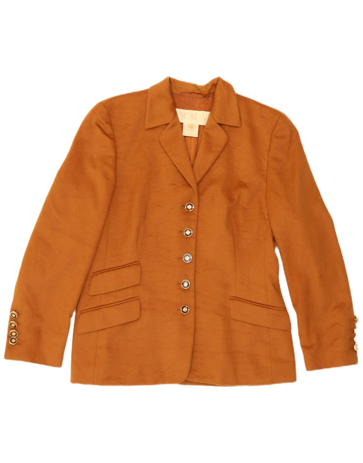 Escada Womens by Margaretha Ley 5-knaps blazerjakke EU 38 Medium Brun