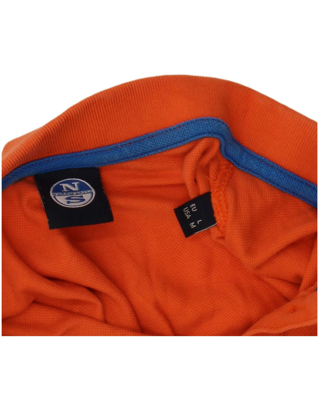 NORTH SAILS Dame Polo Shirt UK 12 Medium Orange
