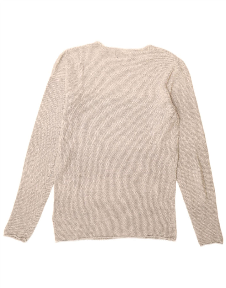 Jack & Jones Herre Boat Neck Jumper Sweater lille grå bomuld