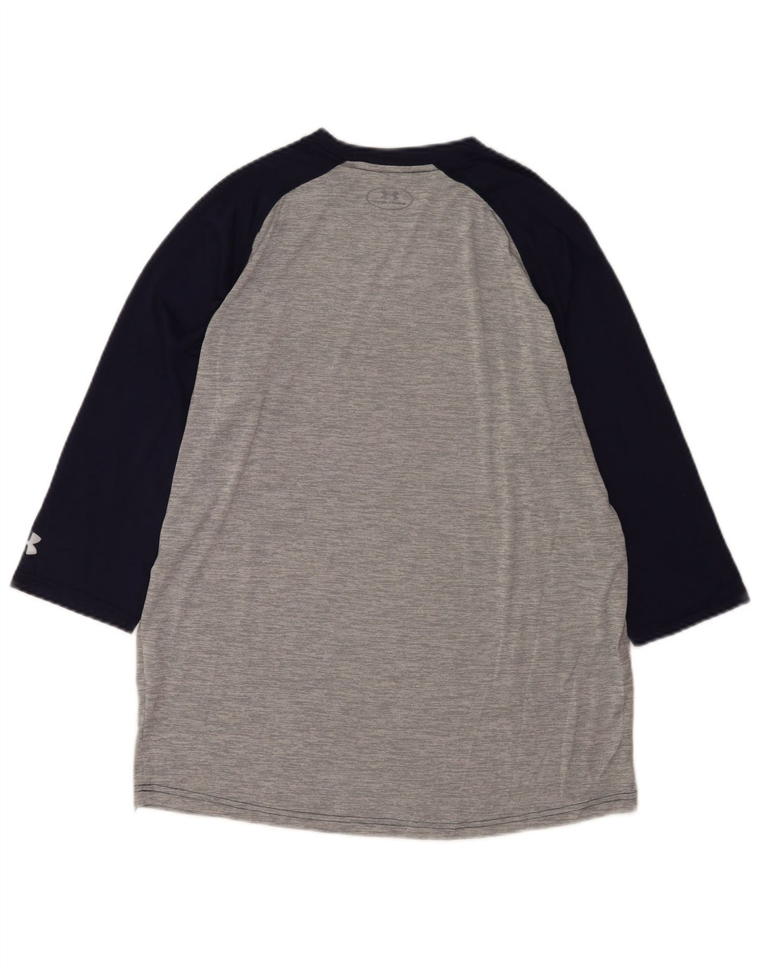Under Armour Herre Loose Fit Top 3/4 ærmet, stort gråt Colourblock Polyester