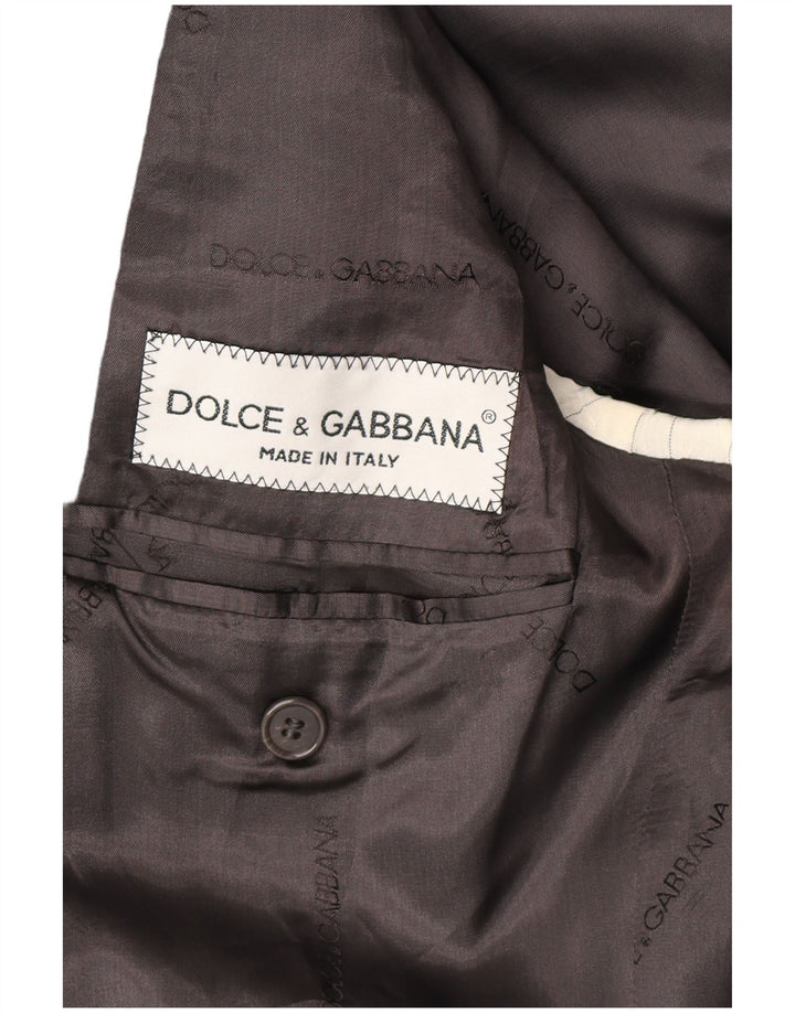 Dolce & Gabbana Herre 3-knaps blazerjakke IT 50 Stor grå viskose