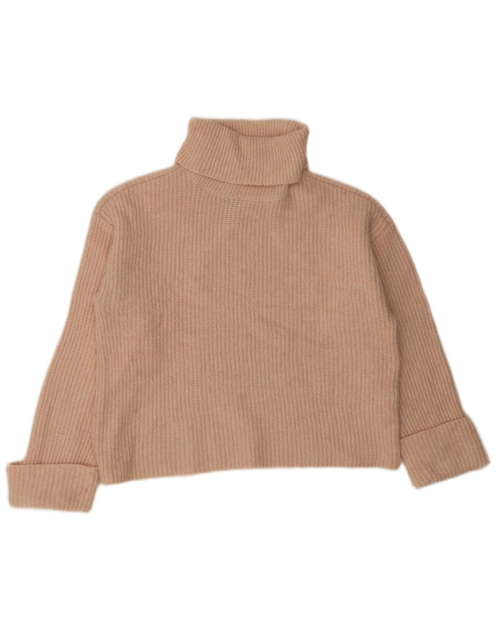 Marks & Spencer Dame Rullehals sweater UK 14 Medium Orange