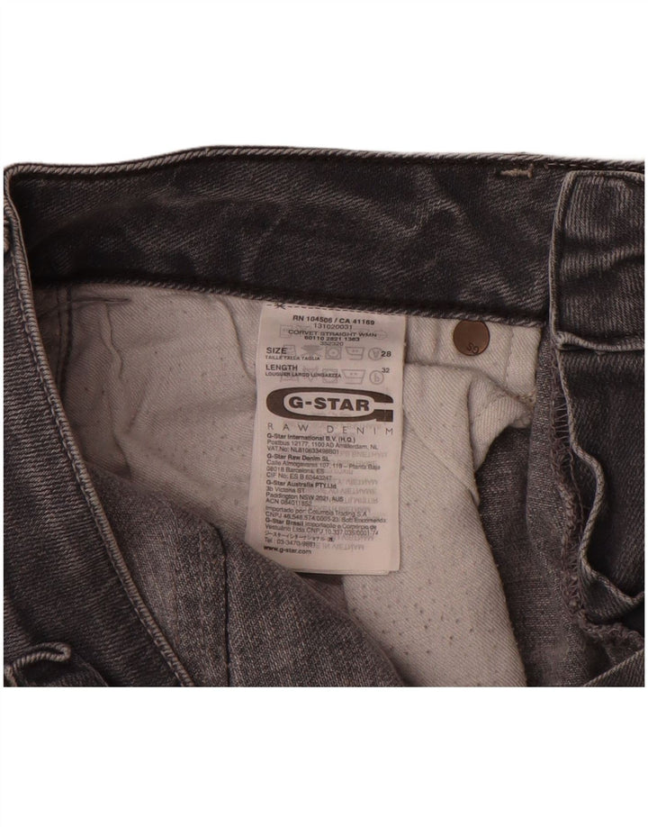 G-Star lige jeans til kvinder W28 L32 grå bomuld