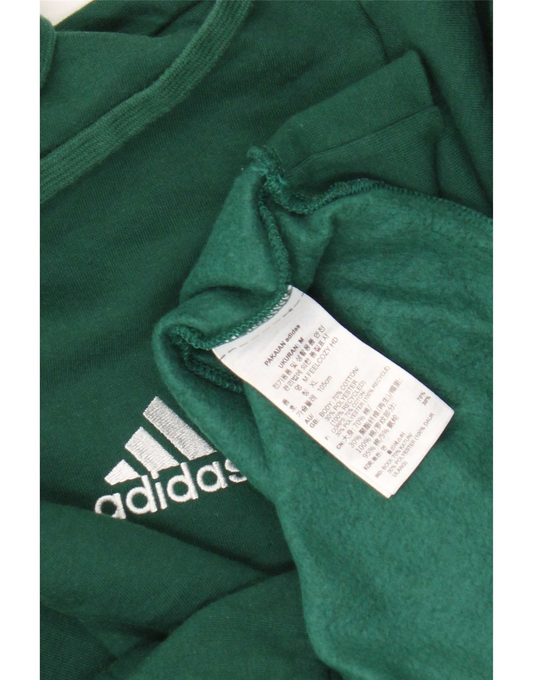 Adidas Herre hættetrøje Jumper Medium Grøn Bomuld