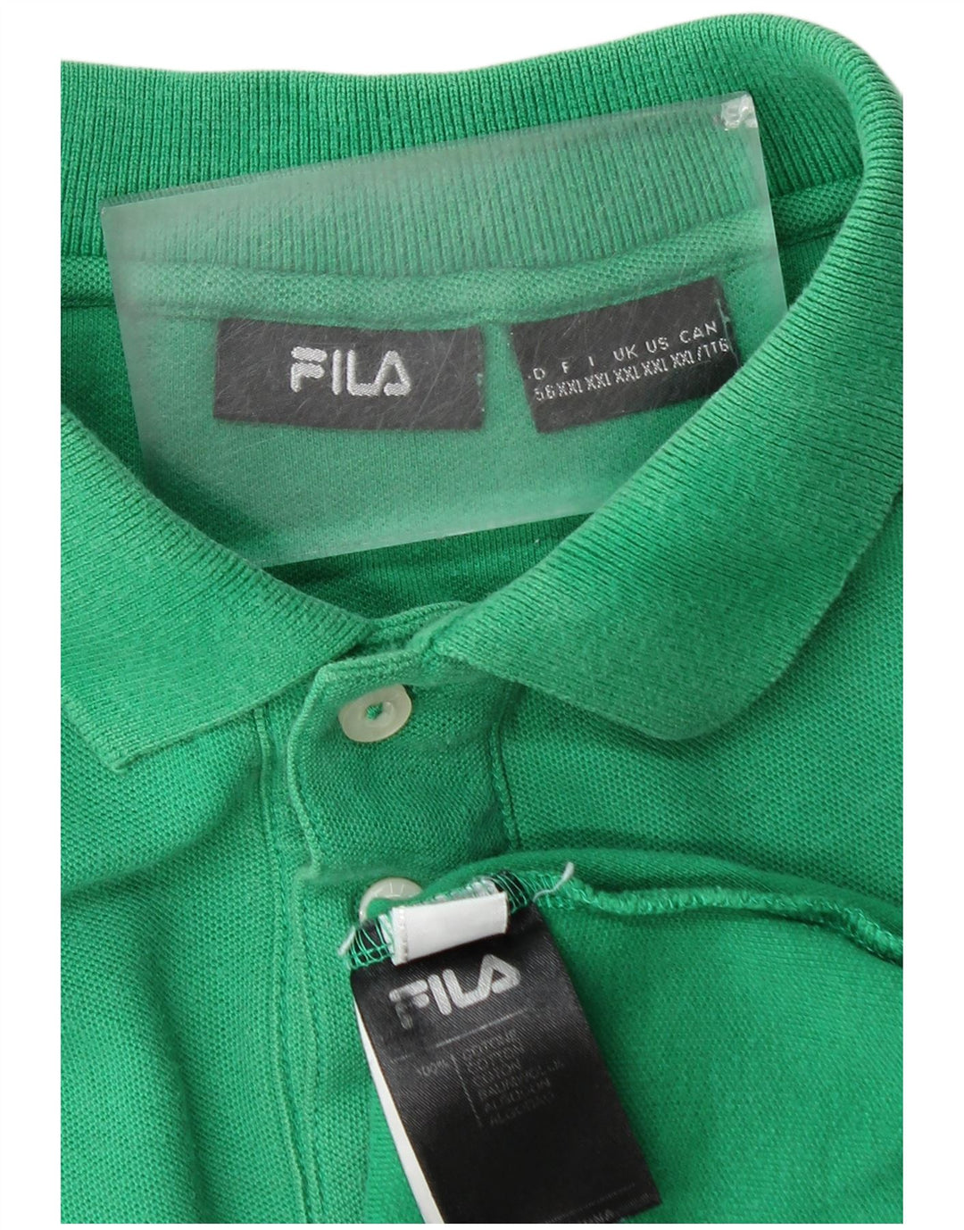 FILA Poloskjorte til mænd 2XL Grøn Bomuld