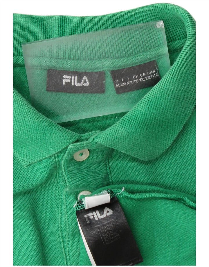 FILA Poloskjorte til mænd 2XL Grøn Bomuld