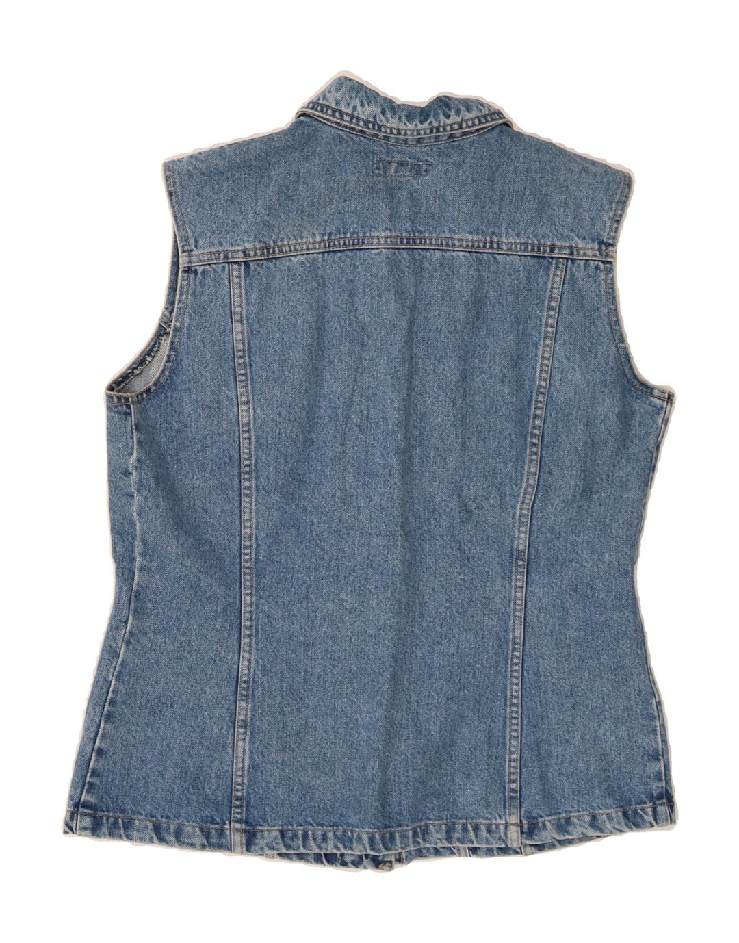 STREET ONE Womens Denim Gilet IT 42 Medium Blue Cotton Vintage Street One and Second-Hand Street One from Messina Hembry 