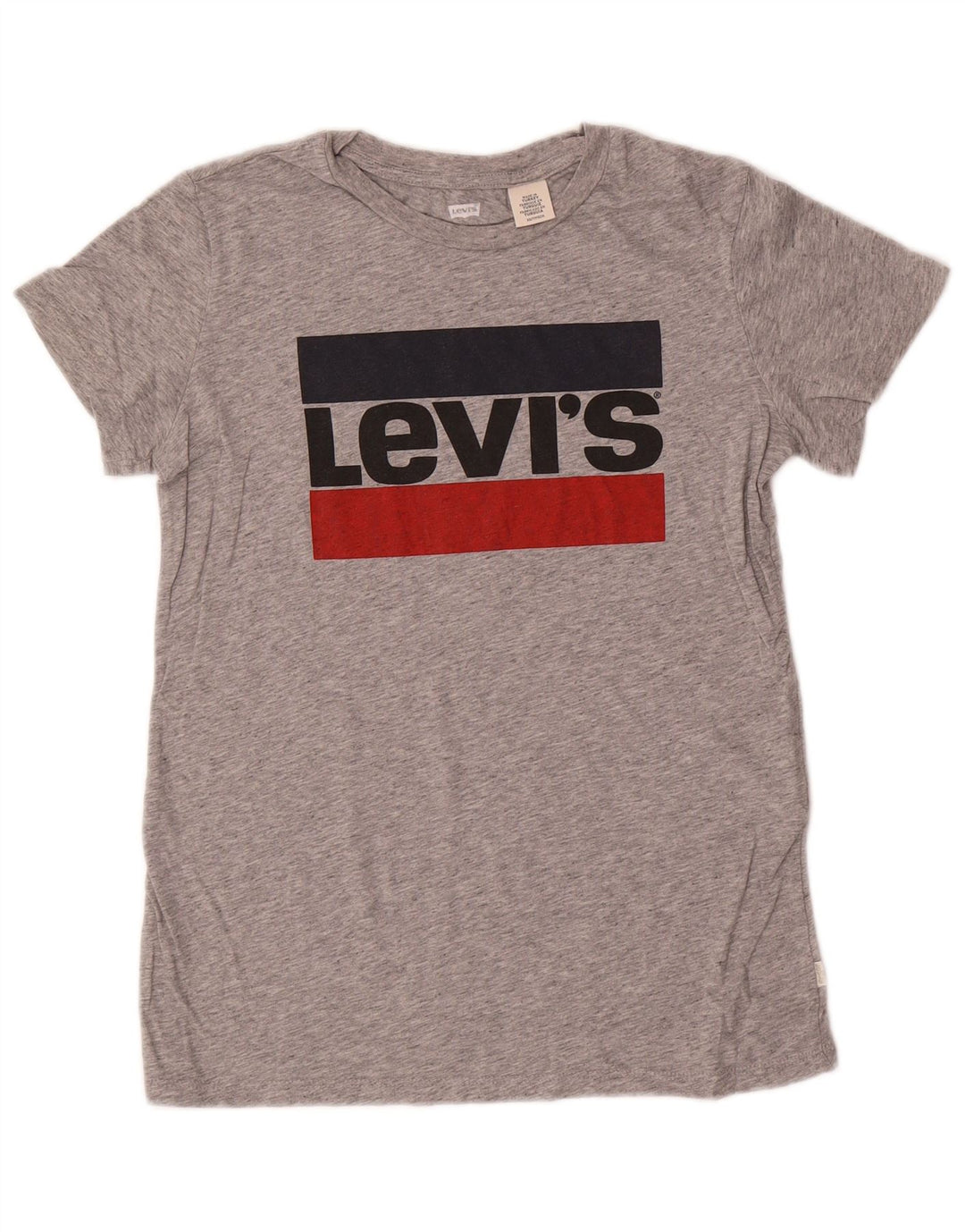Levi's Herre grafisk T-shirt Top XS Grå Flecked Bomuld