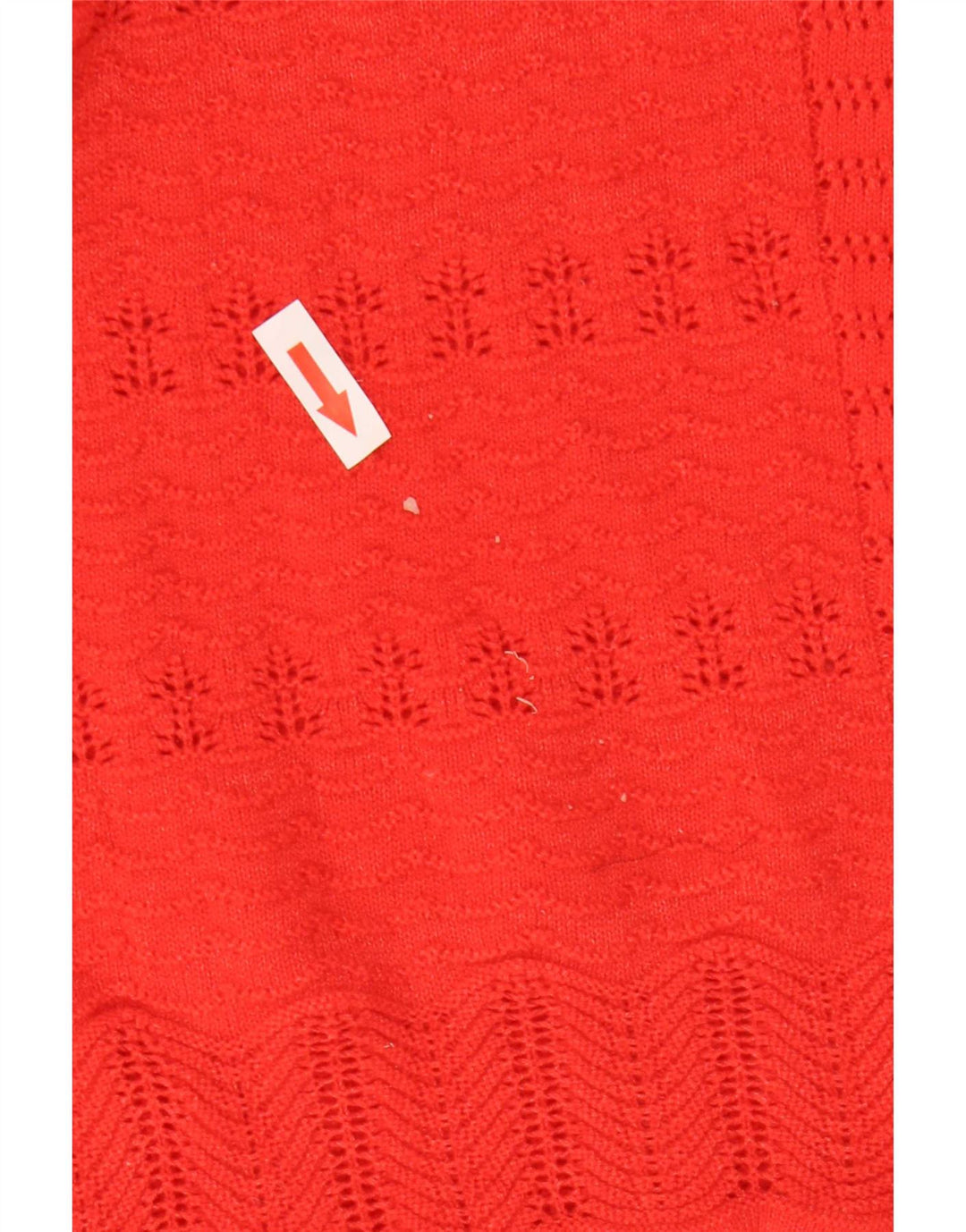 Marks & Spencer Dame V-hals sweater UK 14 Medium Rød Polyester