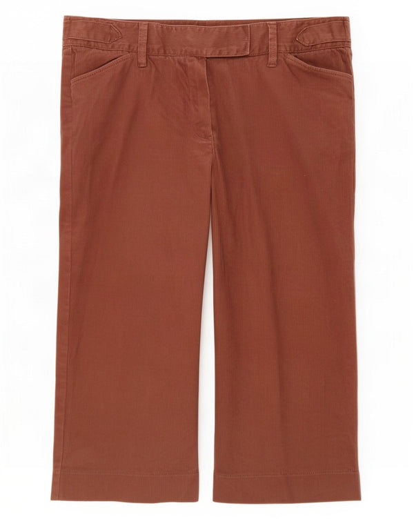 Marks & Spencer Dame Capri Bukser UK 16 Large W32 L20 Brun Bomuld