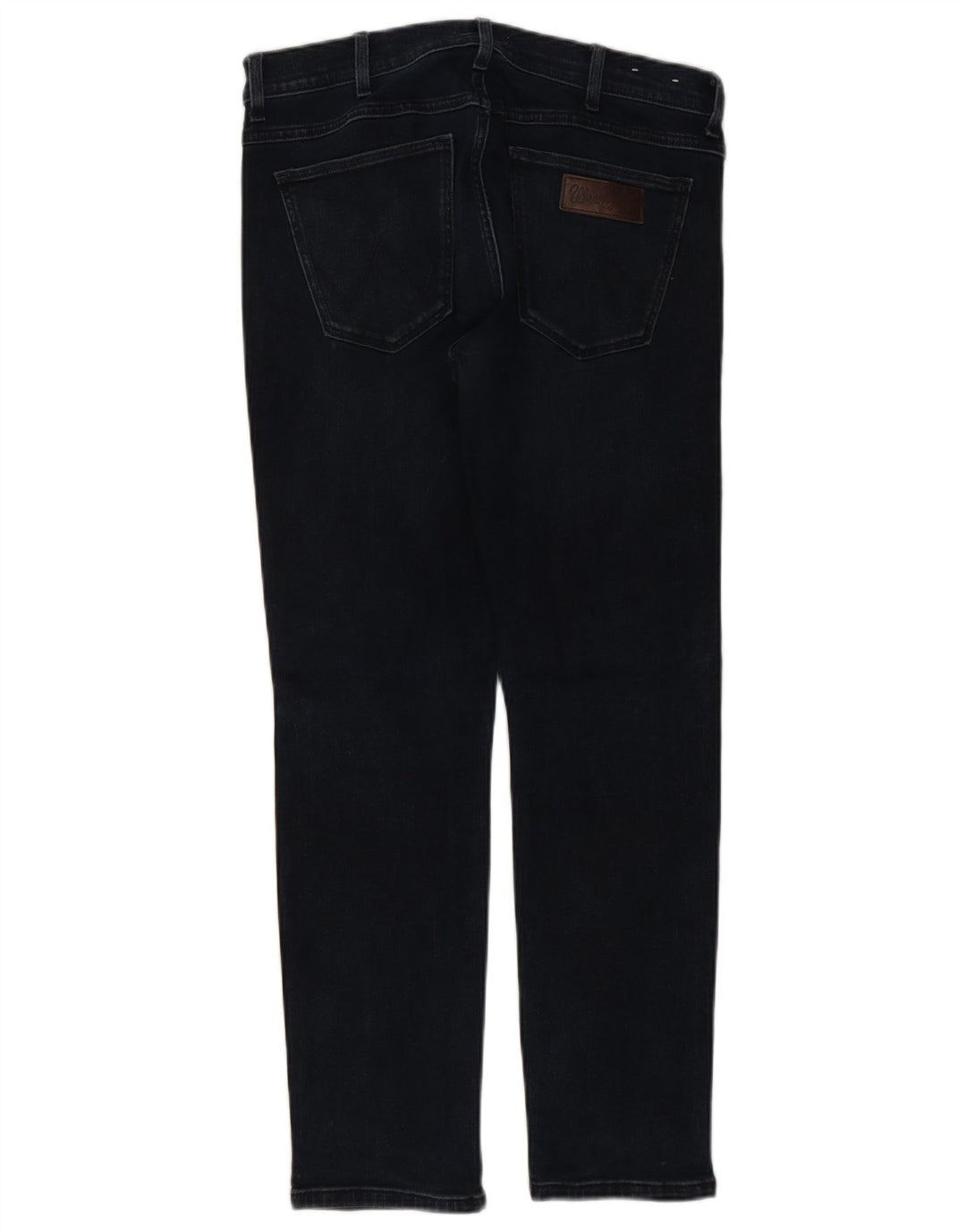WRANGLER Herre Larston Slim Jeans W32 L29 Marineblå Bomuld