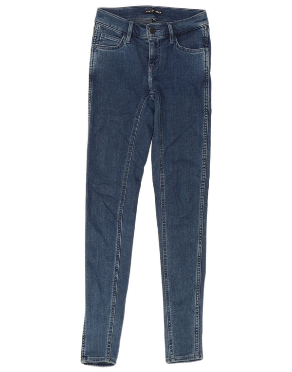 Levi's Womens Line 8 Skinny Jeans W23 L30 Blå Bomuld