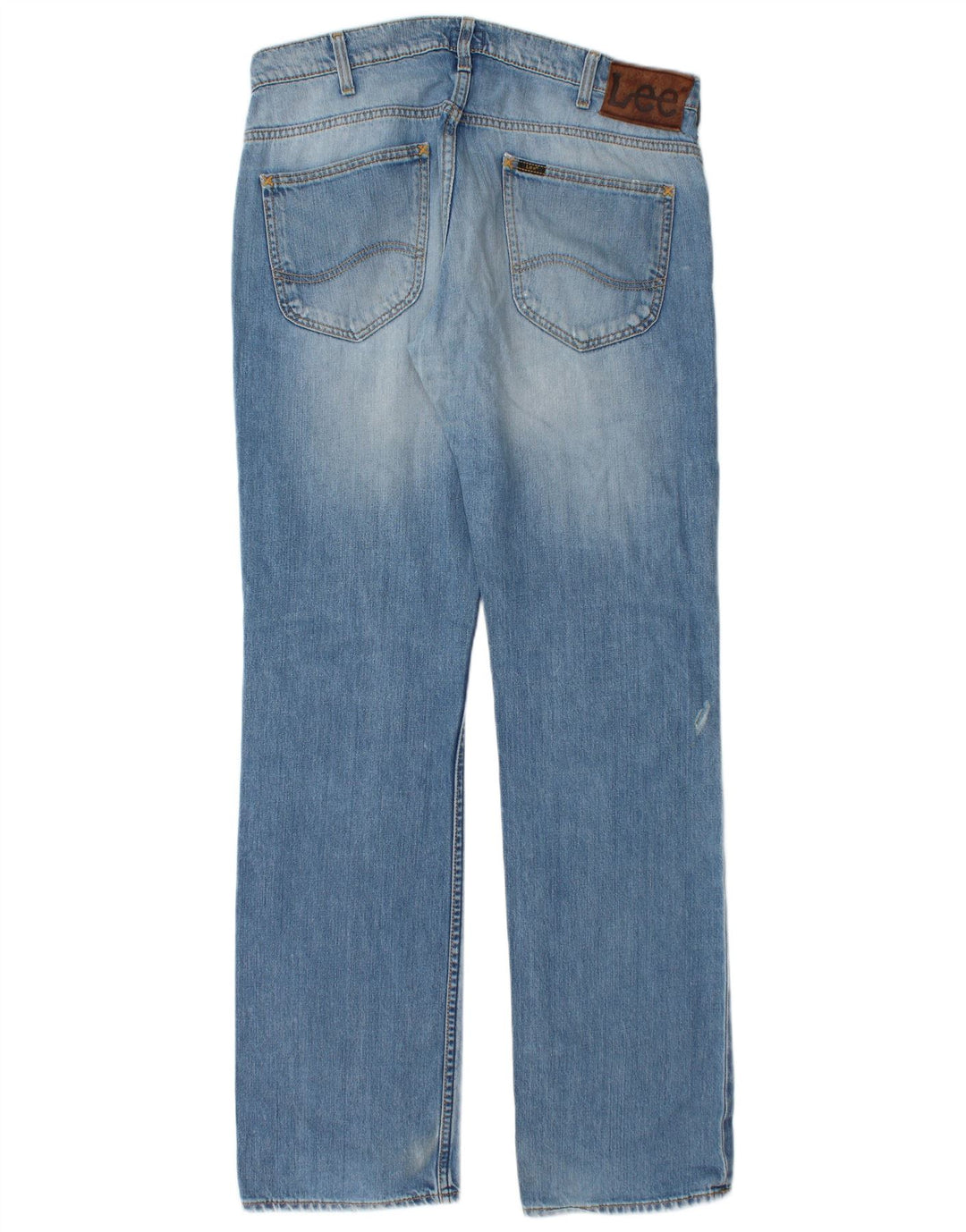 Lee Herre Knox Straight Jeans W34 L34 Blå Bomuld