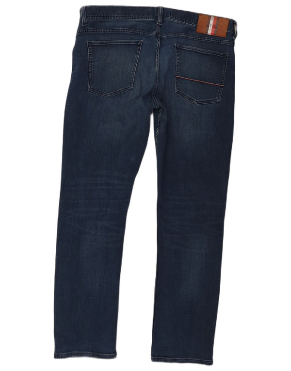 Tommy Hilfiger Mens Denton Straight Jeans W34 L30 Navy Blue Cotton
