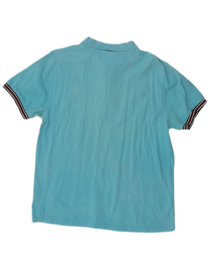 Fila herre poloshirt XL blå bomuld