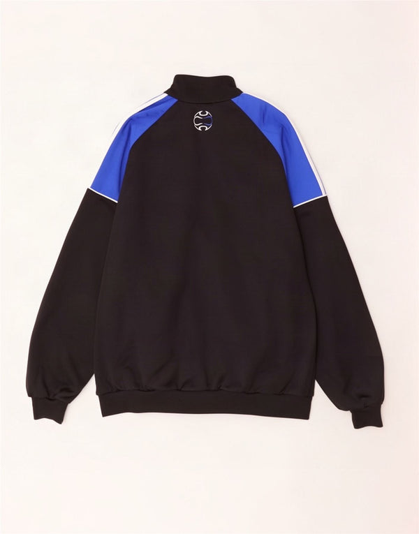 Adidas Træningsdragt til mænd Top jakke UK 44/46 Large Blue Colourblock Polyester