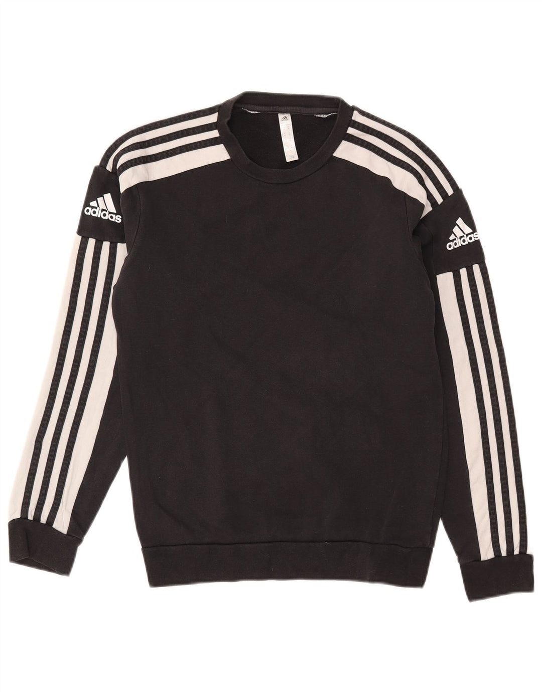 Adidas Herre Sweatshirt Jumper XS Sort Colourblock Bomuld