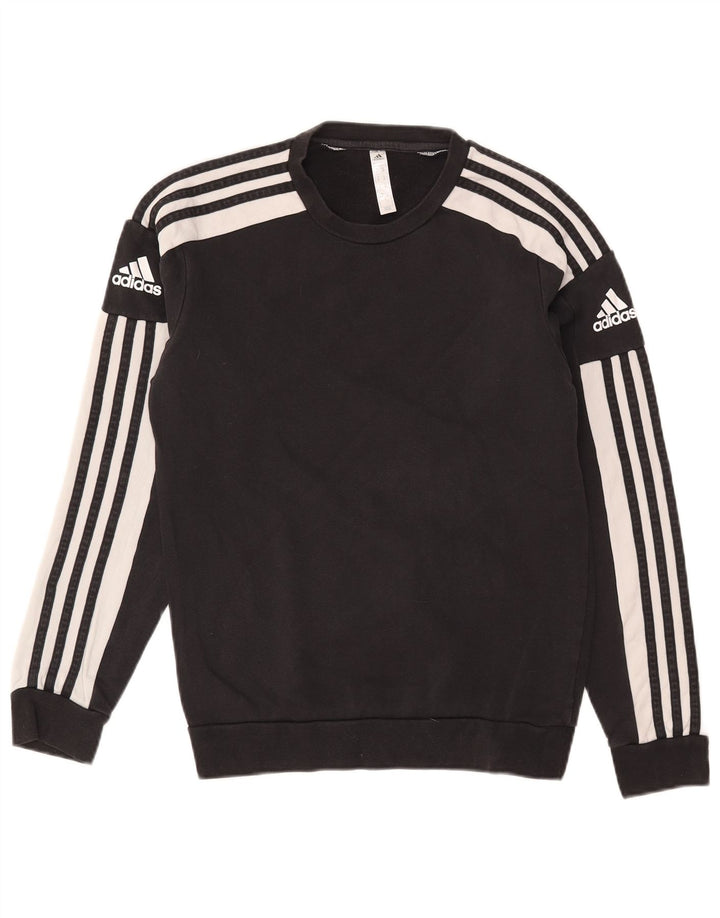 Adidas Herre Sweatshirt Jumper XS Sort Colourblock Bomuld