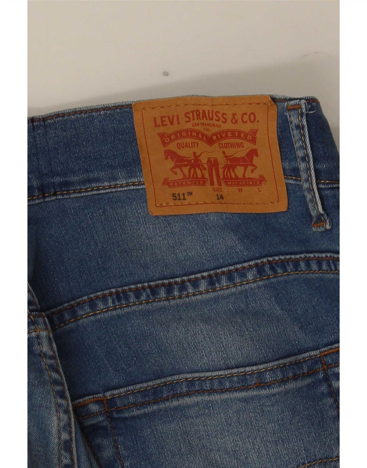 Levi's Boys 511 Slim Jeans 13-14 år W28 L27 Blå