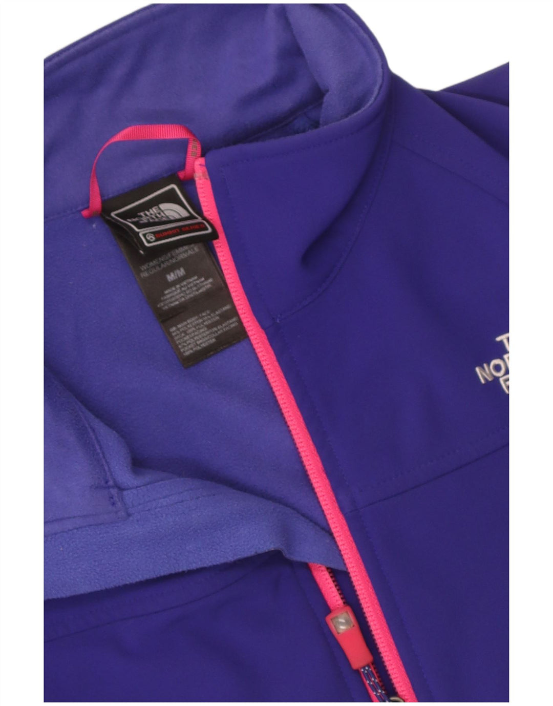 The North Face Dame Windbreaker Jacket UK 14 Medium Navy Blue Polyester