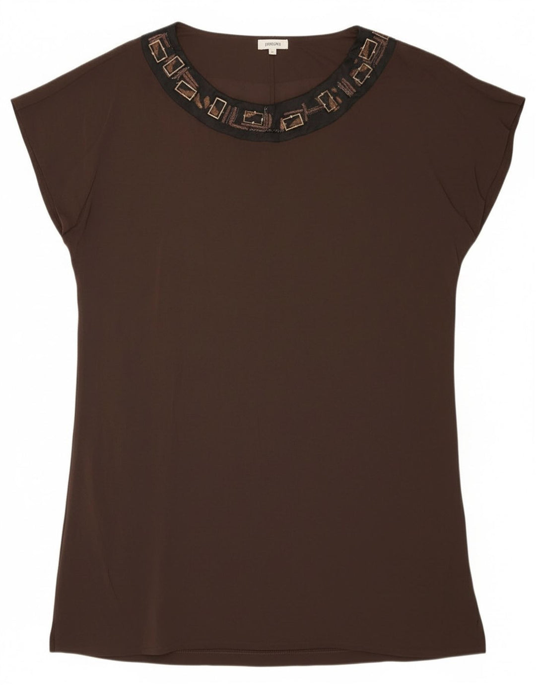 Persona Damebluse Top Størrelse 23 Medium Brun Viscose