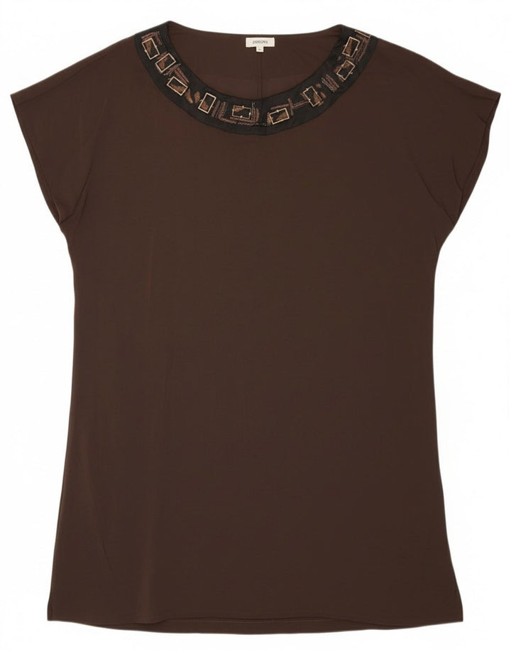 Persona Damebluse Top Størrelse 23 Medium Brun Viscose