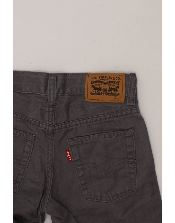 LEVI'S Boys 505 Straight Jeans 4-5 Years W22 L18 Grey Cotton Vintage Levi's and Second-Hand Levi's from Messina Hembry 