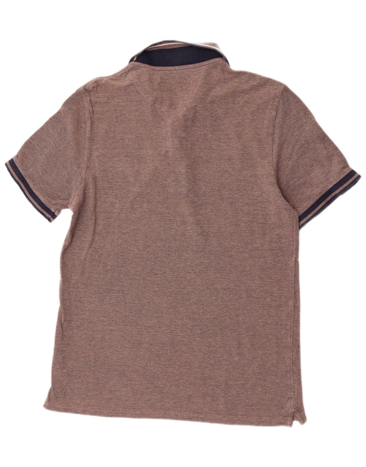 Lyle & Scott herre poloskjorte stor brun bomuld