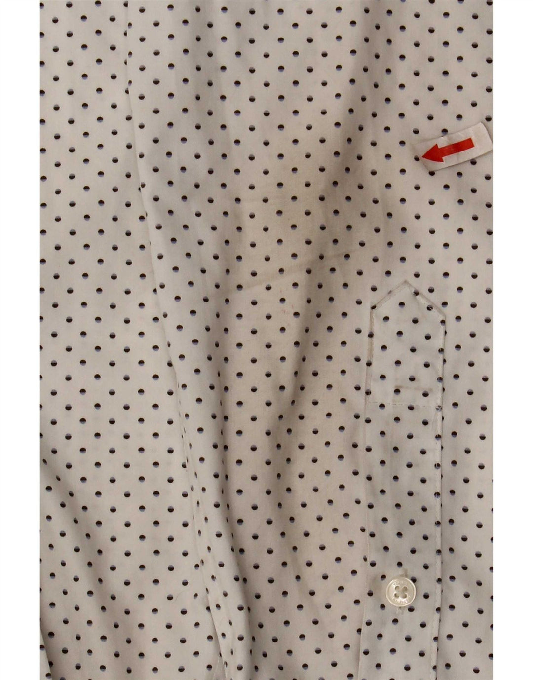 Tommy Hilfiger Herre Slim Fit Skjorte Str. 16 Stor Hvid Plettet