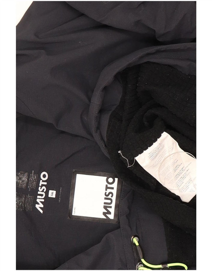 Musto Regnjakke til mænd UK 44 2XL Marineblå polyamid