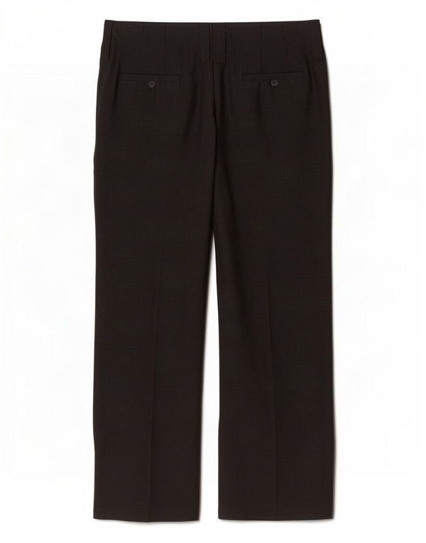 Zara Dame Chinobukser med brede ben EU 42 Large W32 L28 Sort hør