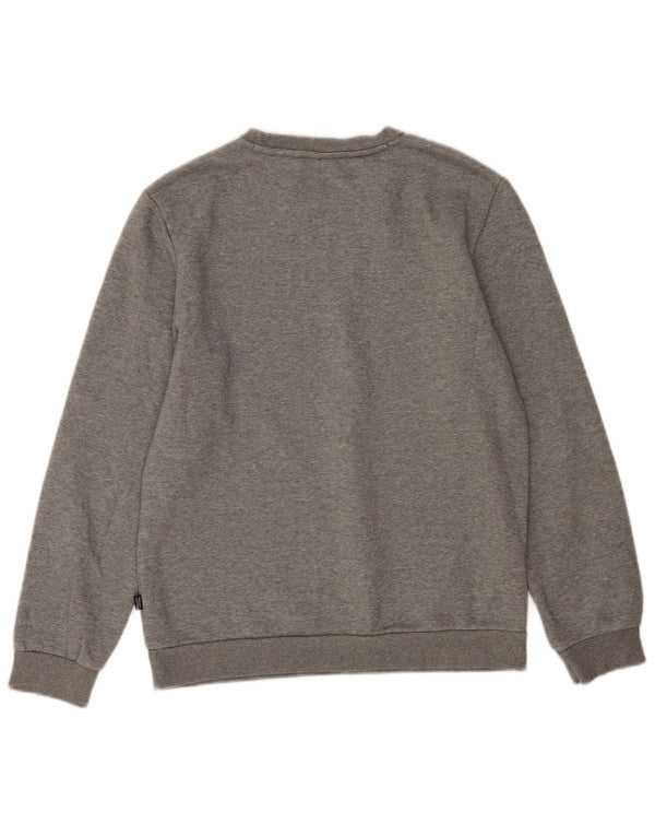 Puma drenge grafisk sweatshirt trøje 13-14 år grå flækket bomuld