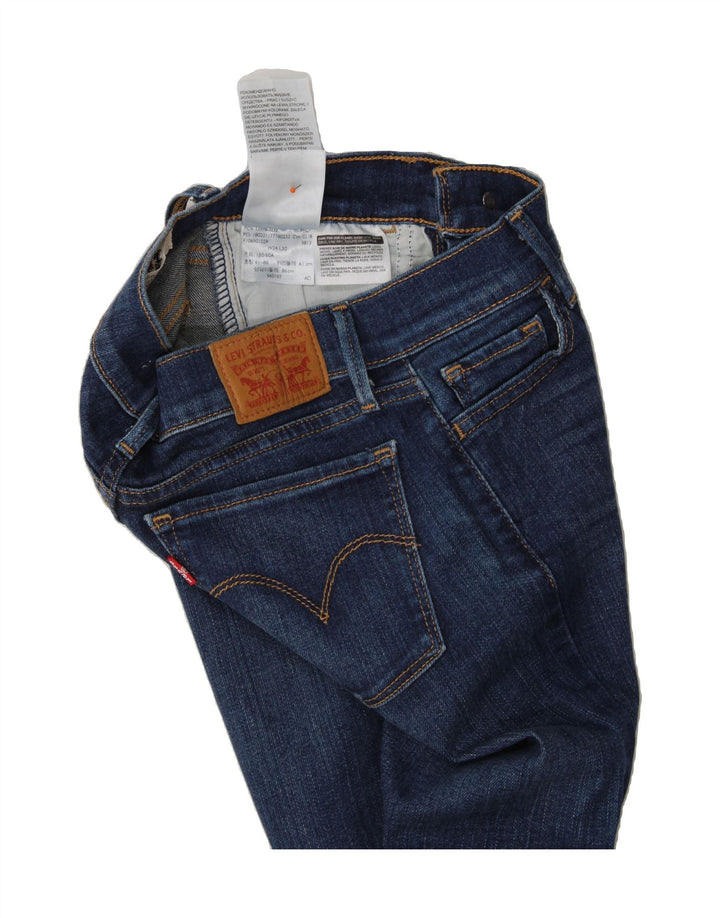 LEVI'S Womens 710 Super Skinny Jeans W24 L27 Blue Cotton Vintage Levi's and Second-Hand Levi's from Messina Hembry 