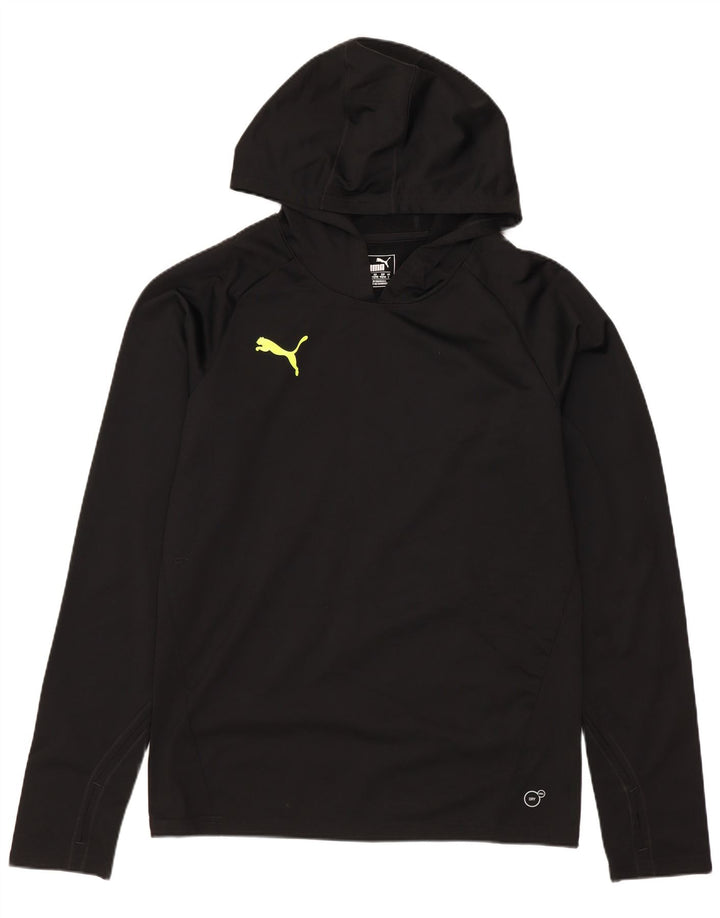 PUMA Herre hættetrøje Langærmet lille sort polyester