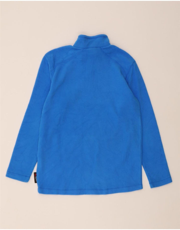 HELLY HANSEN Boys Zip Neck Fleece Jumper 11-12 Years Blue Polyester Vintage Helly Hansen and Second-Hand Helly Hansen from Messina Hembry 