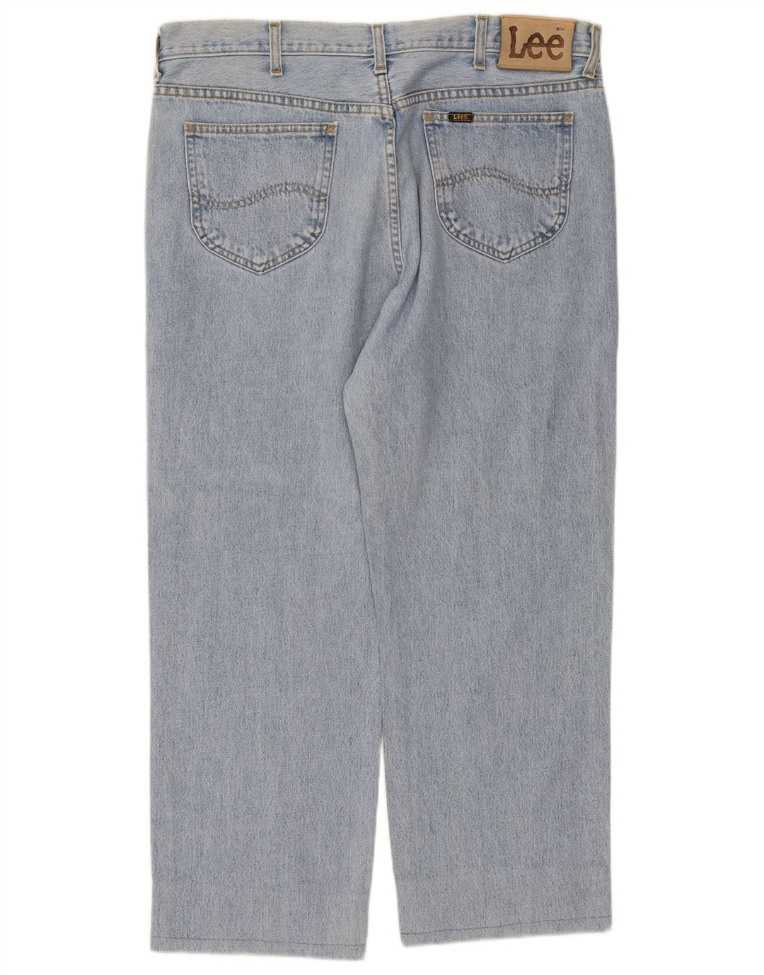 Lee Herre Chicago Straight Jeans W38 L27 Blå Bomuld