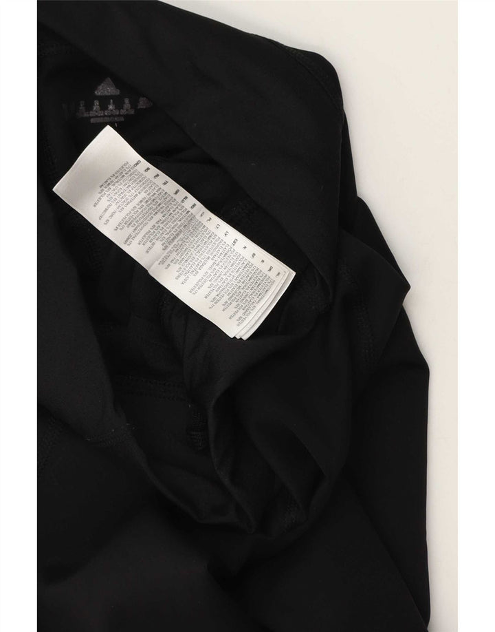 Adidas Dame Capri Leggings UK 8 Small Black Polyester