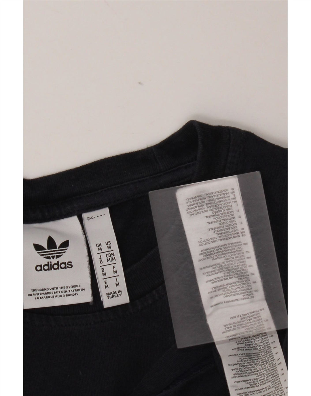Adidas herre T-shirt top mellem marineblå bomuld