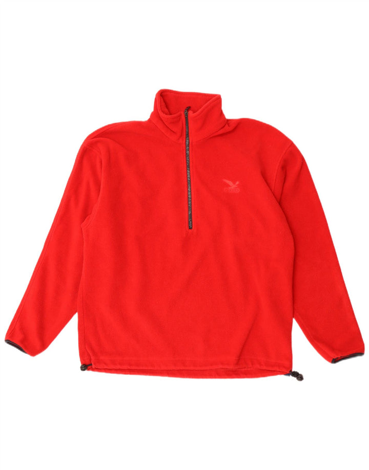 SALEWA Fleecetrøje med lynlås til mænd Medium Rød Polyester